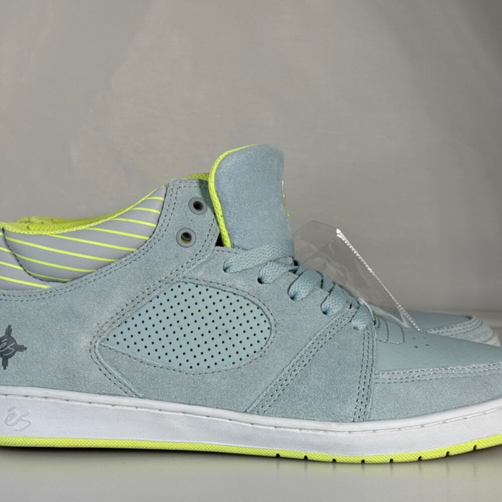 Es Skateboard Shoes Accel Slim Mid X Carlsbad Blue/Grey/White shoes Size 9 NWOB
